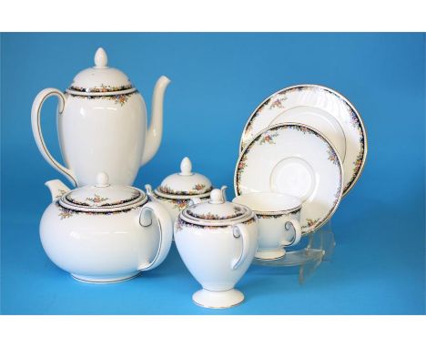 A Wedgwood  "Osbourne" dinner service comprising tureen, oval dish, 2 gravy boats, oval meat plate, large fruit bowl, a spill