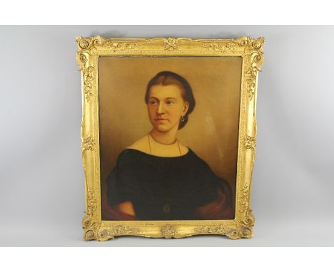 A Victorian Portrait Oil on Canvas, approx 60 x 50 cms, sitter and artist unknown, framed.