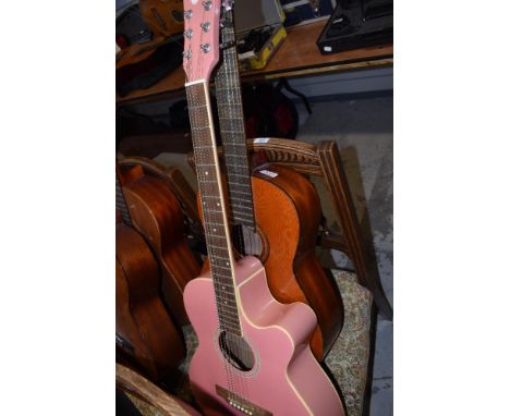 Two guitars, Stagg Electro acoustic and Mervi Spanish