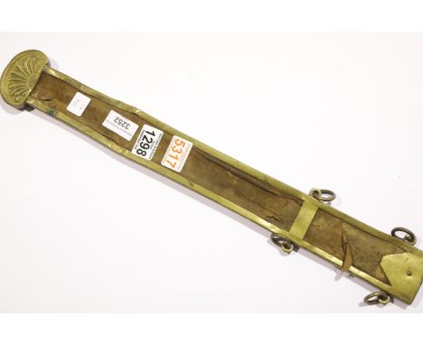 French brass scabbard in poor condition. L: 60 cm. P&amp;P Group 3 (£25+VAT for the first lot and £5+VAT for subsequent lots)
