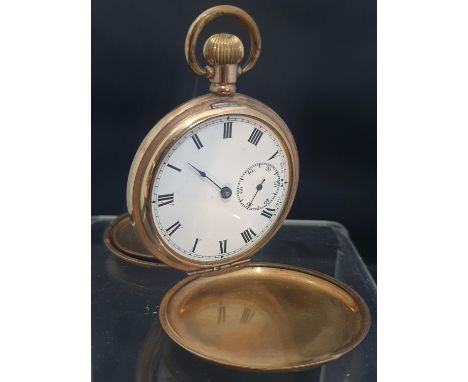 A Dennison gold plated pocket watch (needs attention)