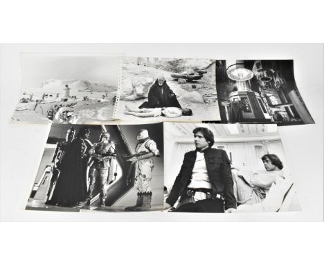 A collection of five 1980s period Star Wars original trilogy stills believed to have been taken from the original 35mm print 