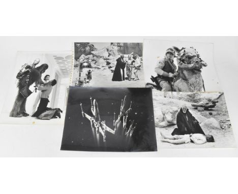 A collection of five 1980s period Star Wars original trilogy stills believed to have been taken from the original 35mm print 