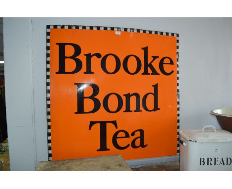 Original Brooke Bond Tea Enamel Advertising Sign 