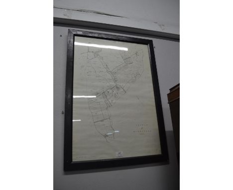 Framed Sketch Map of Winestead 1809-17 