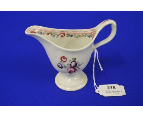 New Hall helmet Shaped Cream Jug circa 1795 