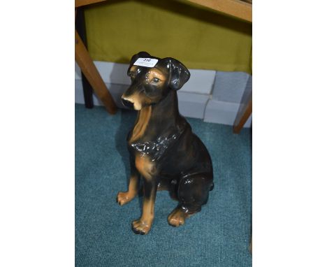 Vintage Pottery Dog 