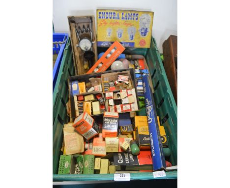 Vintage Motoring Auto Lamp Bulbs etc. 
