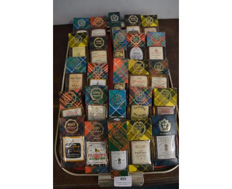 Twenty-Five Vintage Scotch Whisky Clan Tartan Miniatures 