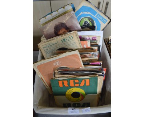 100 Assorted Vintage 7" 45rpm Singles Including Mersey Scene, Motown, etc. 