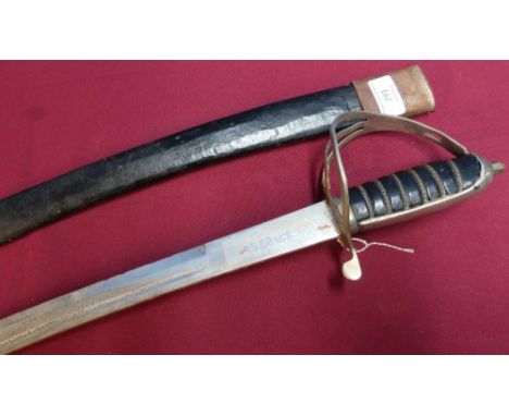 Decorative Indian sword complete with scabbard 