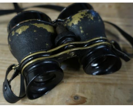 Pair of c.WWI binoculars with broad arrow mark 1247 