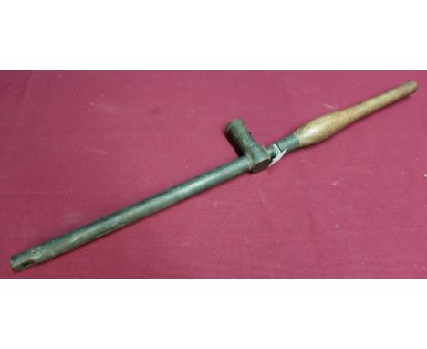 WWI 1918 Beck trench periscope with wooden handle marked MX X 1918 R &amp; J. Beck Ltd no.28834 