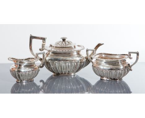 EARLY EDWARDIAN SILVER TEA SET maker Horace Woodward & Co Ltd, retailed by Boodle & Dunthorne, Liverpool, London 1901, approx