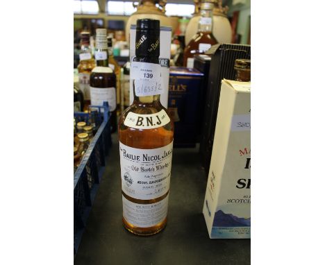 70cl bottle of Bailie Nicol Jarvie blended Scotch Whisky