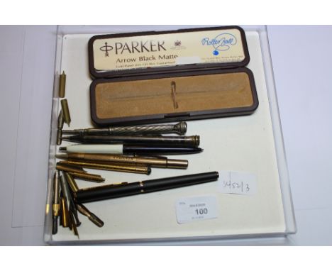 Box of Pens including Parker Arrow
