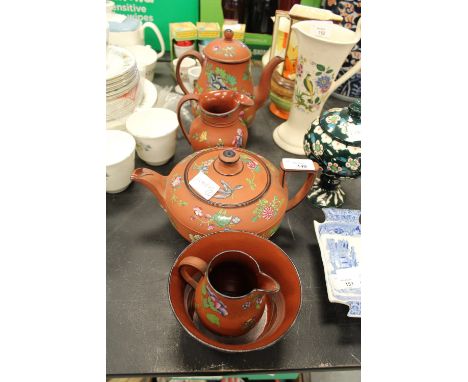 19th Century Wedgwood 'Redware' 5 piece Tea Service