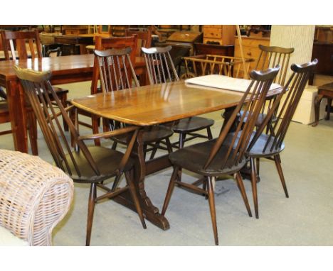 4+2 Carver Ercol Chairs and Table