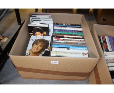 Box of 22 signed first edition TV/Radio personality books, mostly autobiographies, including Trisha