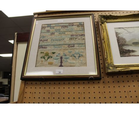 Victorian Sampler dated 1879
