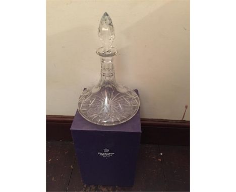 Large boxed Edinburgh Crystal Ships Decanter