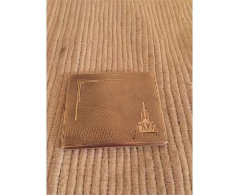 Art deco Slipway cigarette case C1935 - 126g