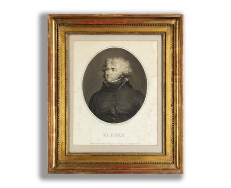 Jean Urbain Guérin, 1761 – 1836, nachPORTRAIT DES GENERALS JEAN-BAPTISTE KLÉBER (1753-1800)Kupferstich auf Papier.Sichtmaß: 5