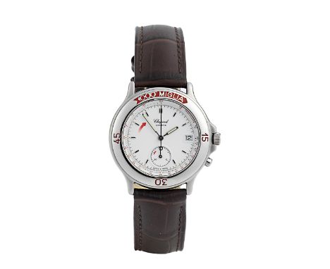 Damen CHOPARD Mille MigliaDurchmesser: 32 mm.Stahl.Referenz 8141.1993.Sportlicher Damen-Chronograph von CHOPARD „Mille Miglia