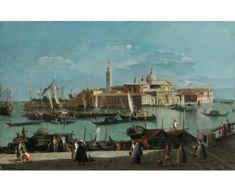 Giovanni Antonio Canal, auch genannt „Canaletto“, 1697 Venedig – 1768 ebenda, Umkreis desBLICK VOM UFER DEGLI SCHIAVONI AUF D