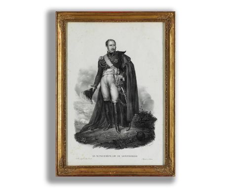 François le Villain, Künstler des 19. JahrhundertsPORTRAIT DES EUGÈNE-ROSE DE BEAUHARNAISLithografie.Blattmaß: 53 x 37 cm.Hin