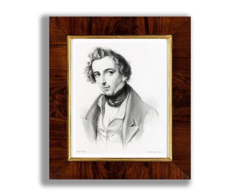 Portrait eines MannesLithografie auf Papier.Sichtmaß: 36,5 x 30 cm.Rechts unten mit dem Vermerk des Lithografen, links unten 