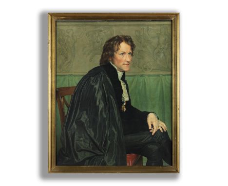 Portrait des Bertel Thorvaldsen 1768/70 – 1844PORTRAIT DES BERTEL THORVALDSEN (1768/70-1844)Polychromer Druck auf Papier.Sich