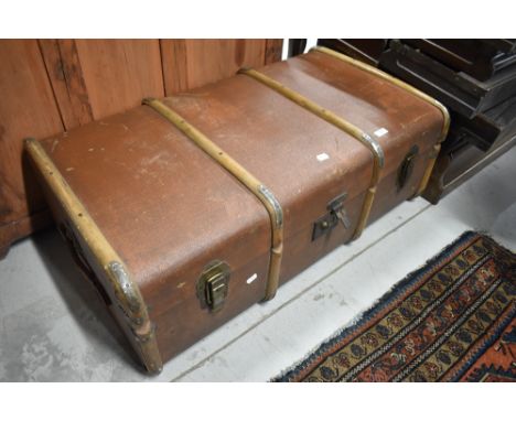 A vintage travel trunk