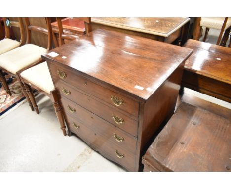 A 19th Century mahogany chest commode, converted to storage, width approx. 69cm