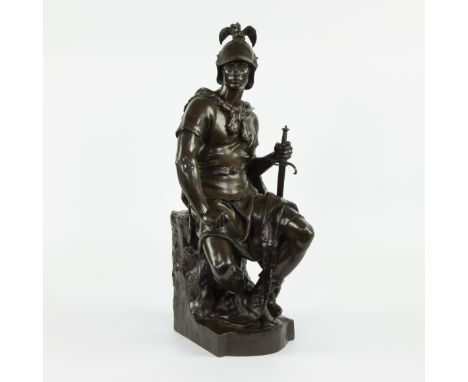 Paul DUBOIS (1829-1905), bronze Le courage militaire signed and marked foundry Barbedienne ParisPaul DUBOIS (1829-1905), bron