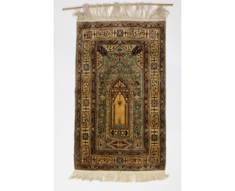 Oriental silk tapestryOrientaals zijden wandtapijtje106 x 66 cm