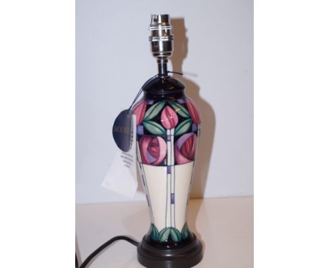 Moorcroft Kingsborough gardens lamp base 