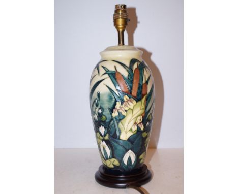 Moorcroft lamp. Height 29 cm 