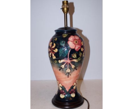 Moorcroft lamp. Height 35 cm 