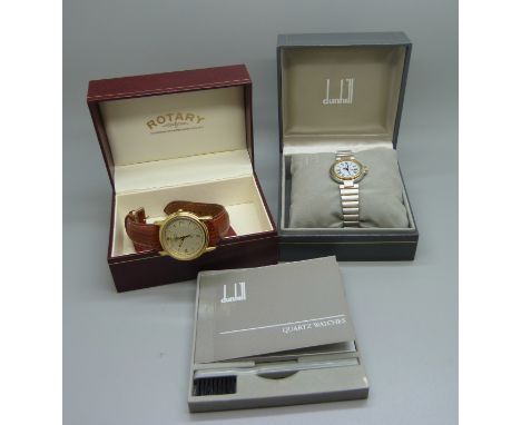 A gentleman's Rotary wristwatch and a lady's Dunhill wristwatch 