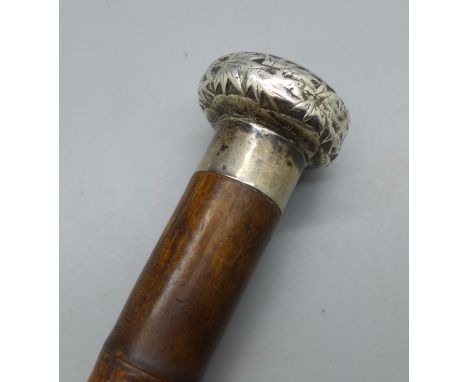 A Victorian bamboo sword stick 