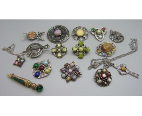 Celtic brooches and pendants 