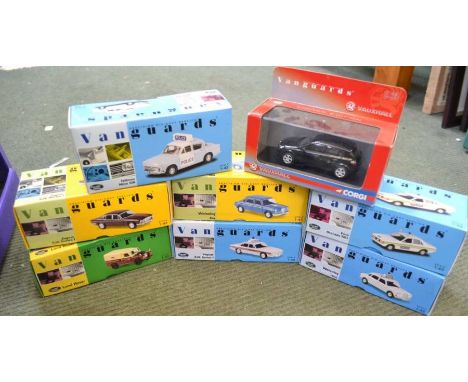 Eight Vanguards Precision die-cast replicas, scale 1:43, mint, boxed