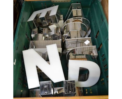 A selection of 'light box' letters