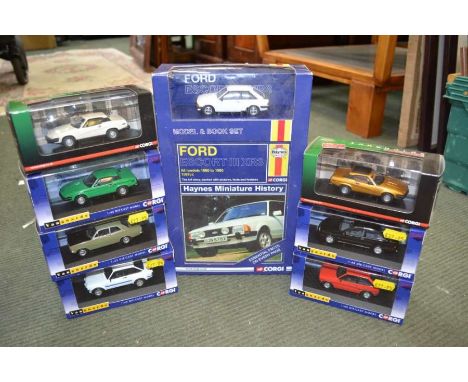 Seven Corgi Vanguards, die-cast model vehicles, 1:43 scale including five limited edition and a Corgi Hayes Miniature History