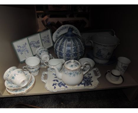 A selection of ceramics including large ginger jar and Royal Worcester 