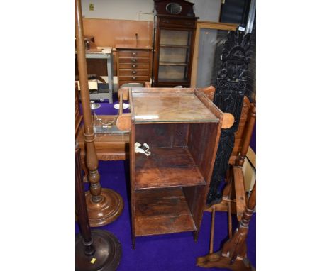 A vintage bathroom shelf