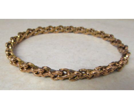 9ct gold upper arm bangle weight 13.3 g
