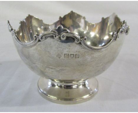 Silver bowl London 1912 maker H Wilkinson H 8 cm weight 6.25 ozt