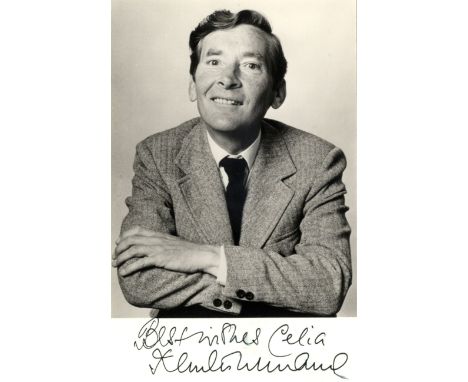 WILLIAMS KENNETH: (1926-1988) English Comic Actor, star of Carry On films. Signed and inscribed postcard photograph of Willia
